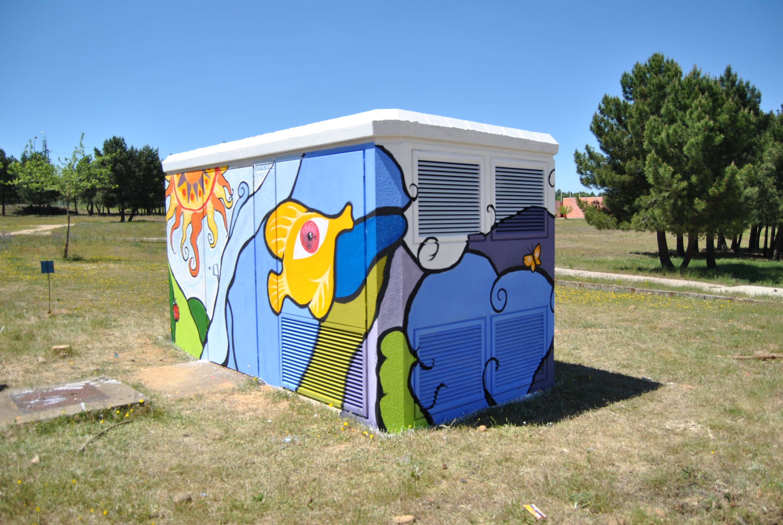 Se materializan en el CEDER de Lubia los graffitis premiados en el concurso convocado el año pasado con motivo del 25 aniversario del centro